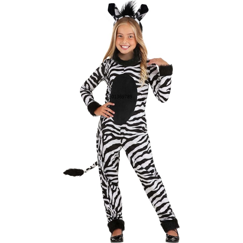 Zoo Party Games - Костюм зебры для девочек с повязкой